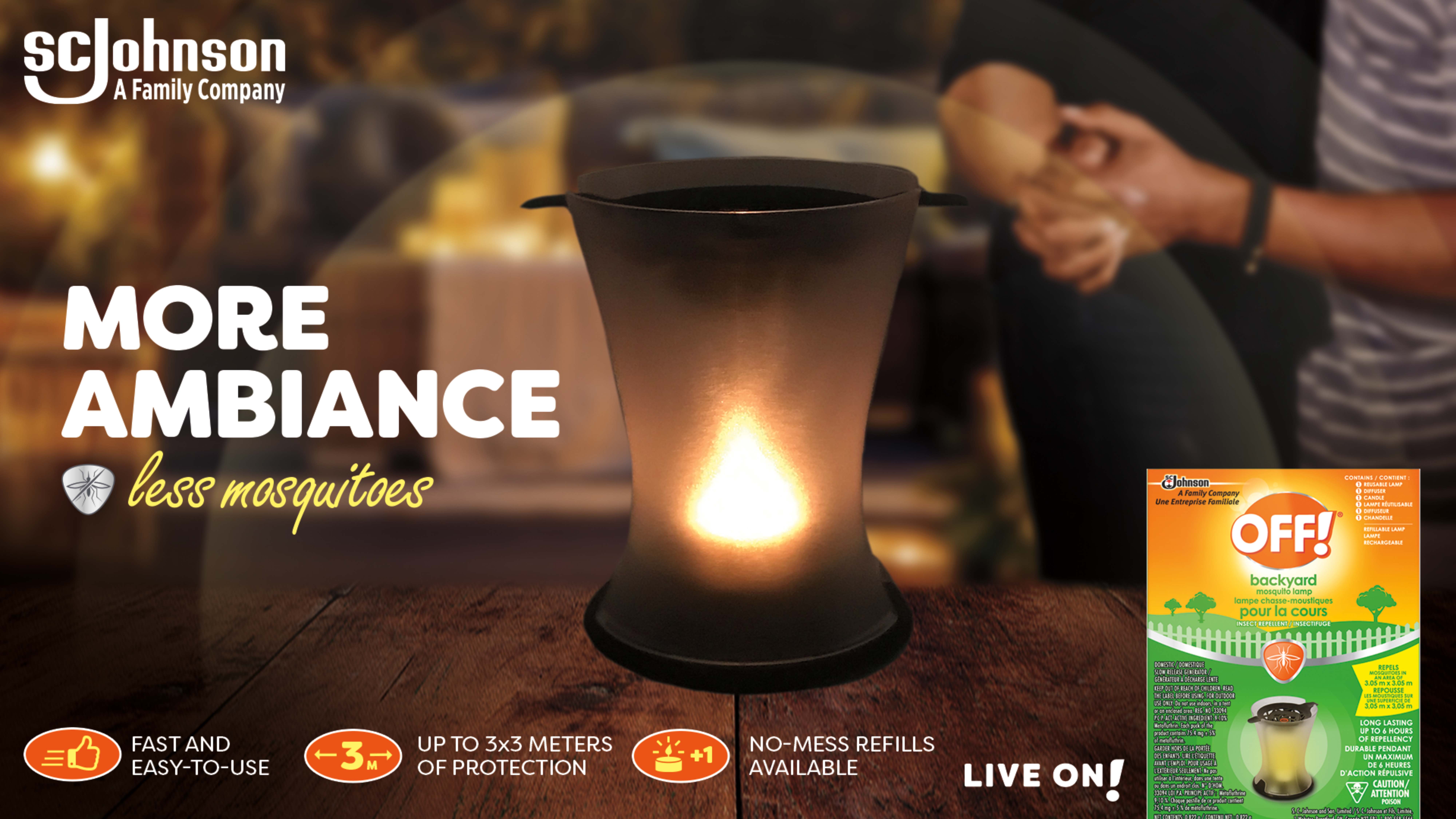 More ambiance, less mosquitoes.